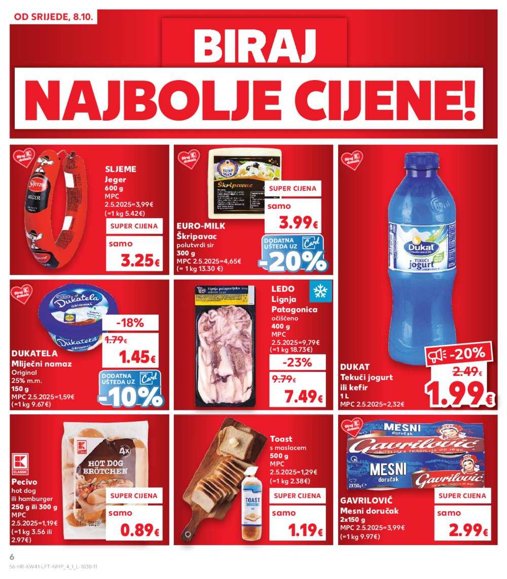 Kaufland katalog Akcija 08.10. - 14.10.2025. Ka, Ri, Si