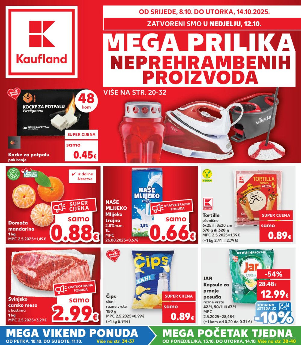 Kaufland katalog Akcija 08.10. - 14.10.2025. Odabrane poslovnice