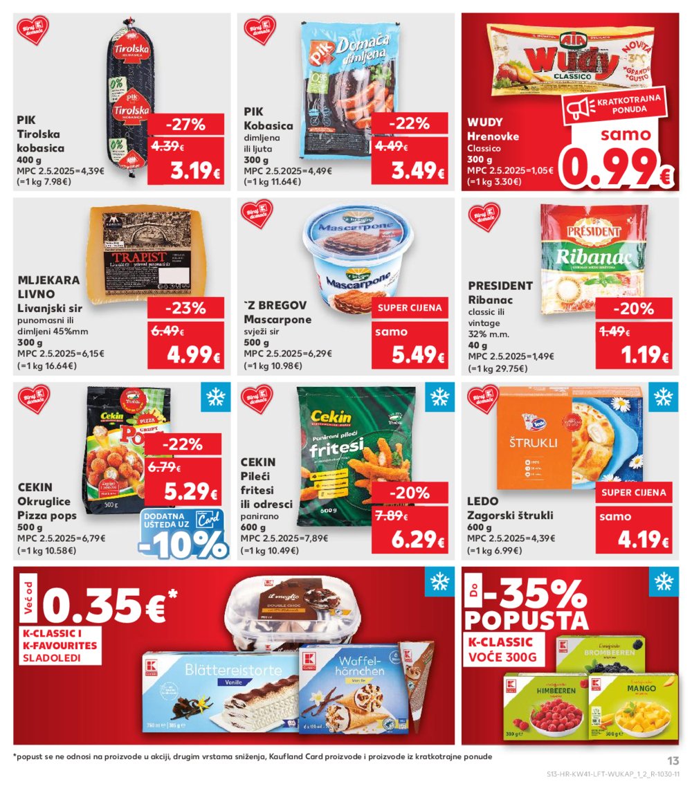 Kaufland katalog Akcija 08.10. - 14.10.2025. Odabrane poslovnice