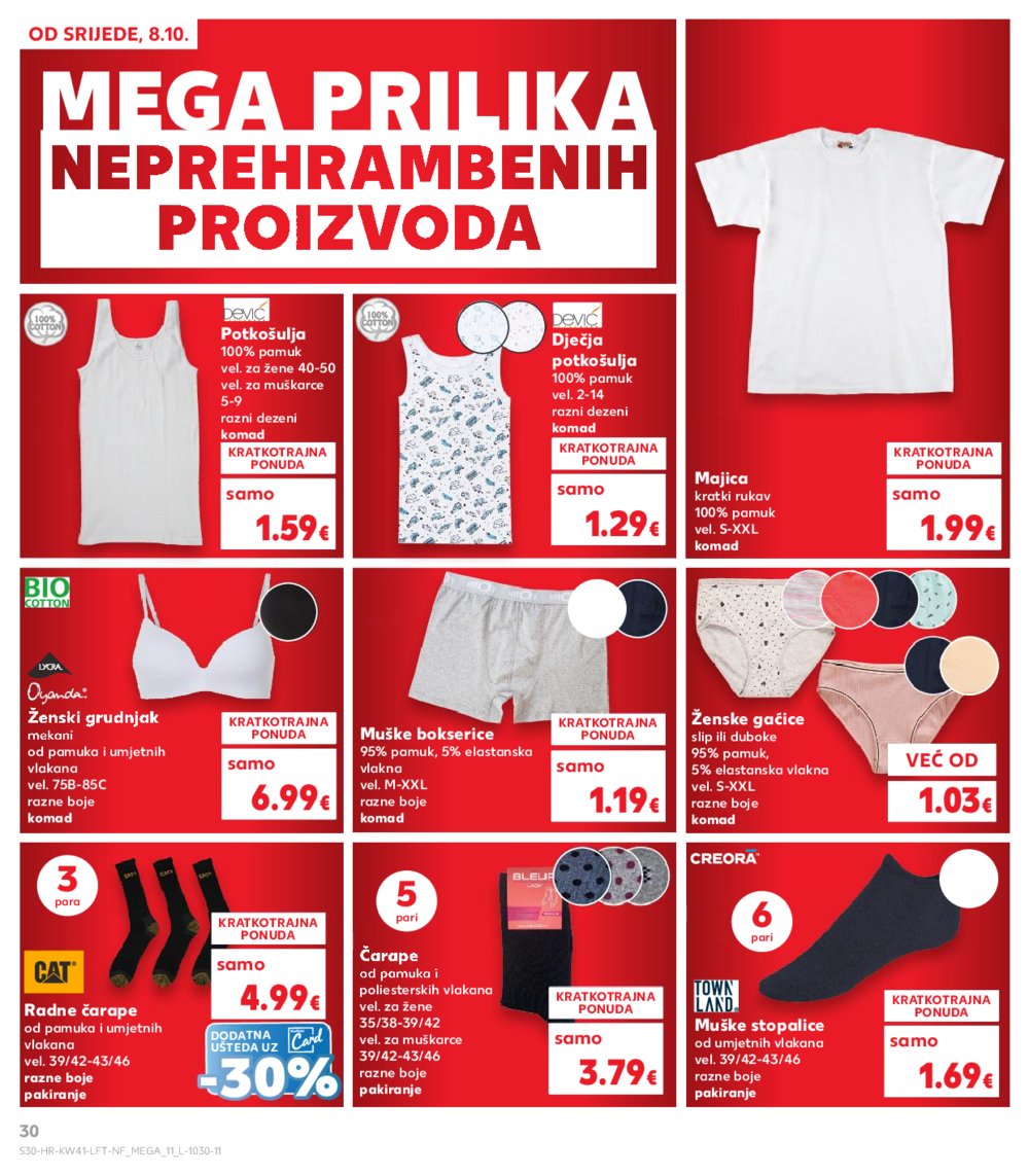Kaufland katalog Akcija 08.10. - 14.10.2025. Odabrane poslovnice