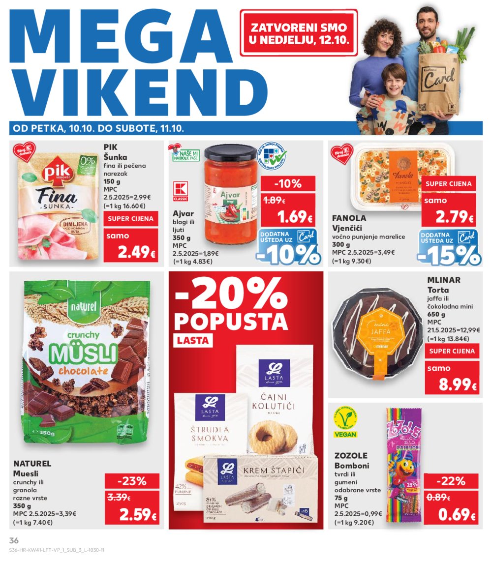 Kaufland katalog Akcija 08.10. - 14.10.2025. Odabrane poslovnice