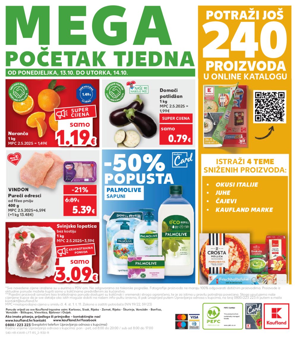 Kaufland katalog Akcija 08.10. - 14.10.2025. Odabrane poslovnice