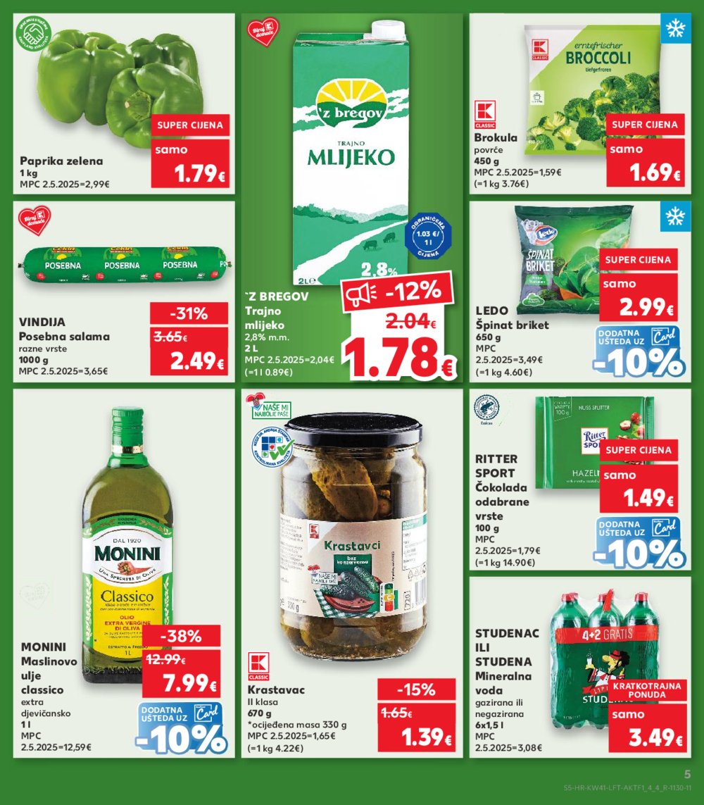 Kaufland katalog Akcija 08.10. - 14.10.2025. Odabrane poslovnice
