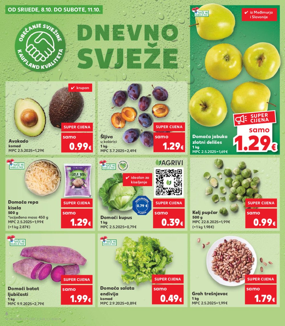 Kaufland katalog Akcija 08.10. - 14.10.2025. Odabrane poslovnice