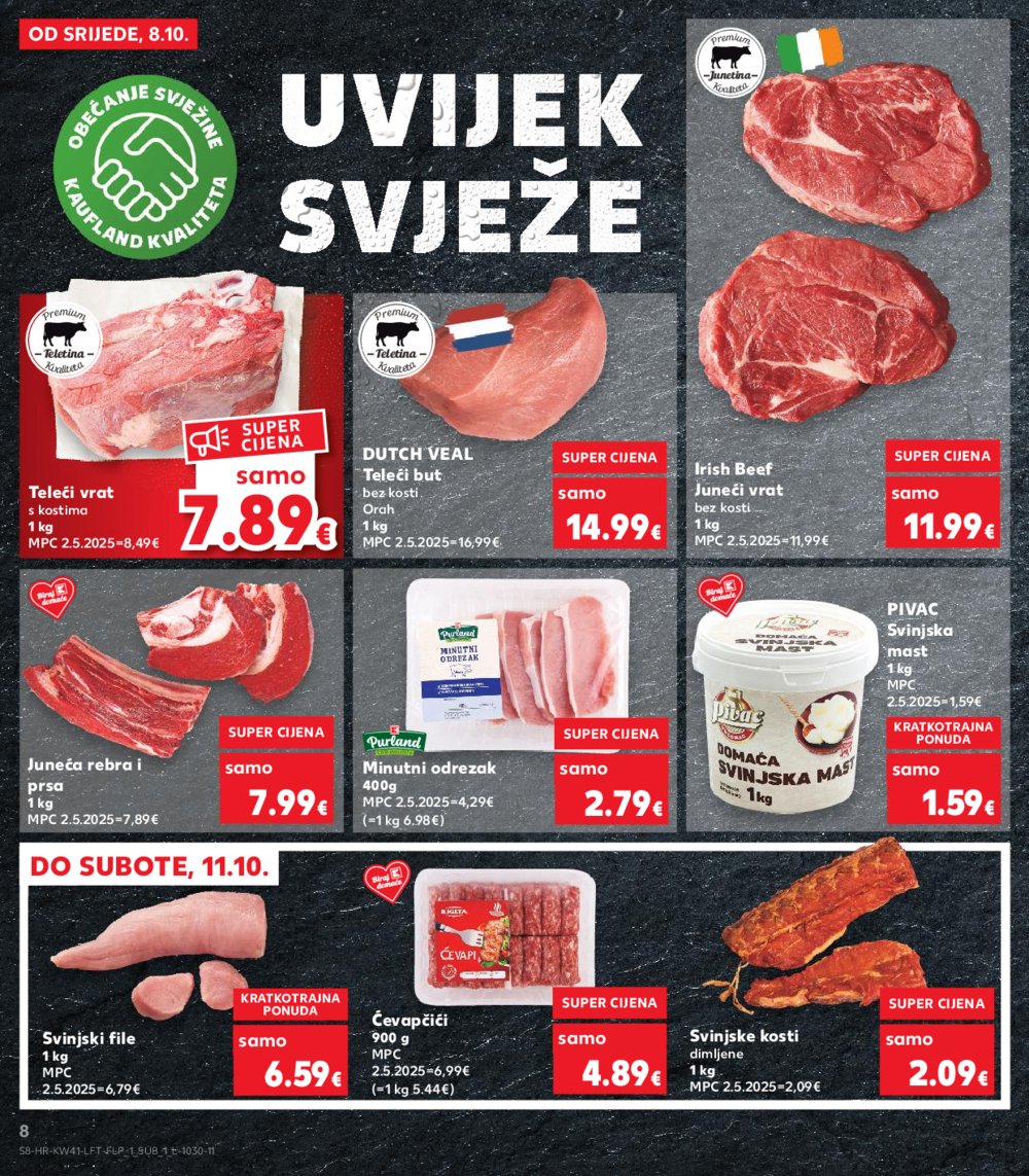 Kaufland katalog Akcija 08.10. - 14.10.2025. Odabrane poslovnice