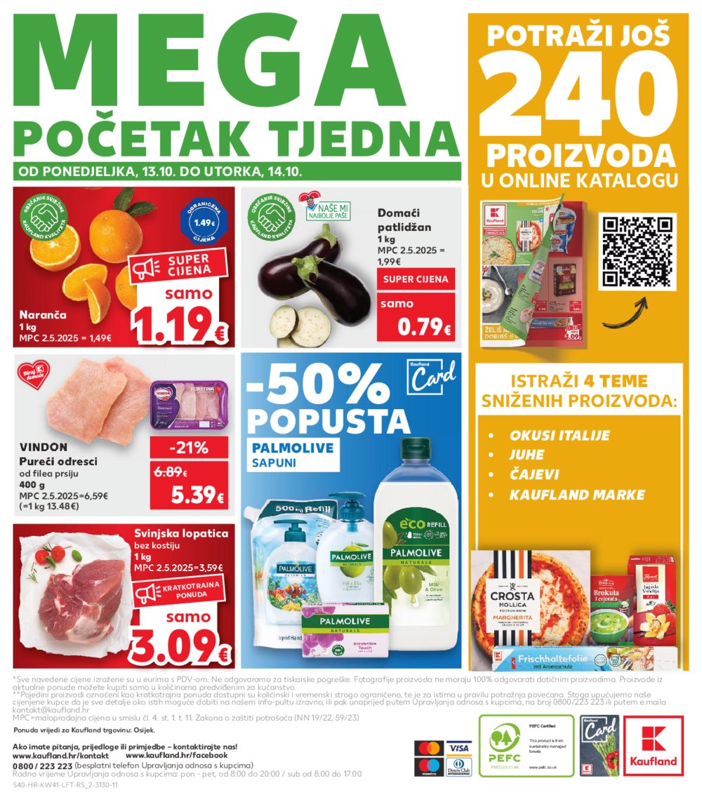 Kaufland katalog Akcija 08.10. - 14.10.2025. Osijek