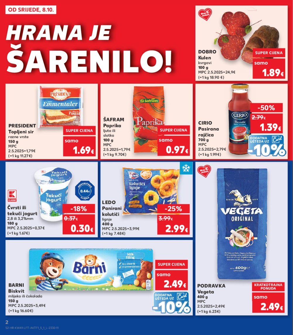 Kaufland katalog Akcija 08.10. - 14.10.2025. Va, Vi, Bj