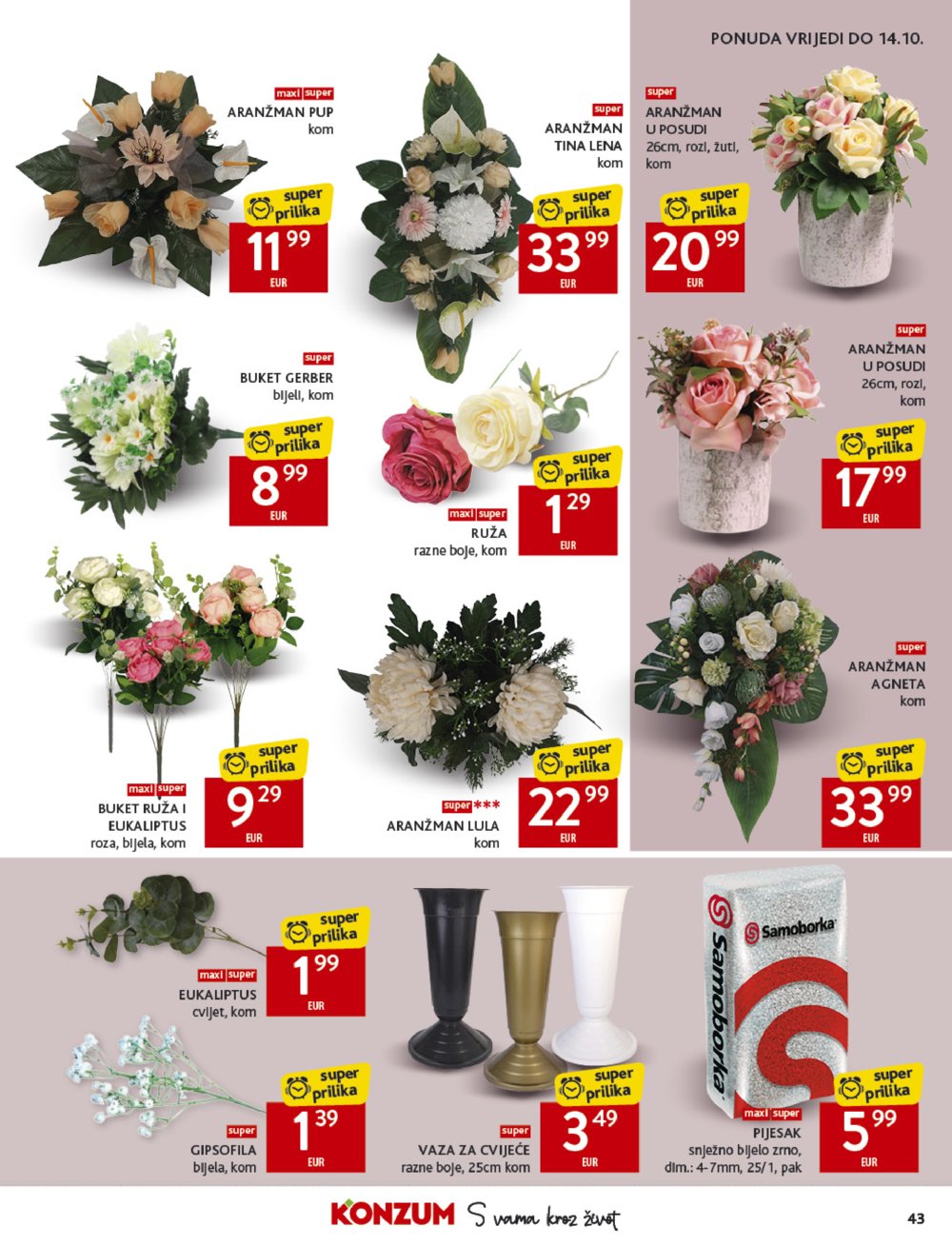 Konzum katalog Akcija 08.10. - 14.10.2025.