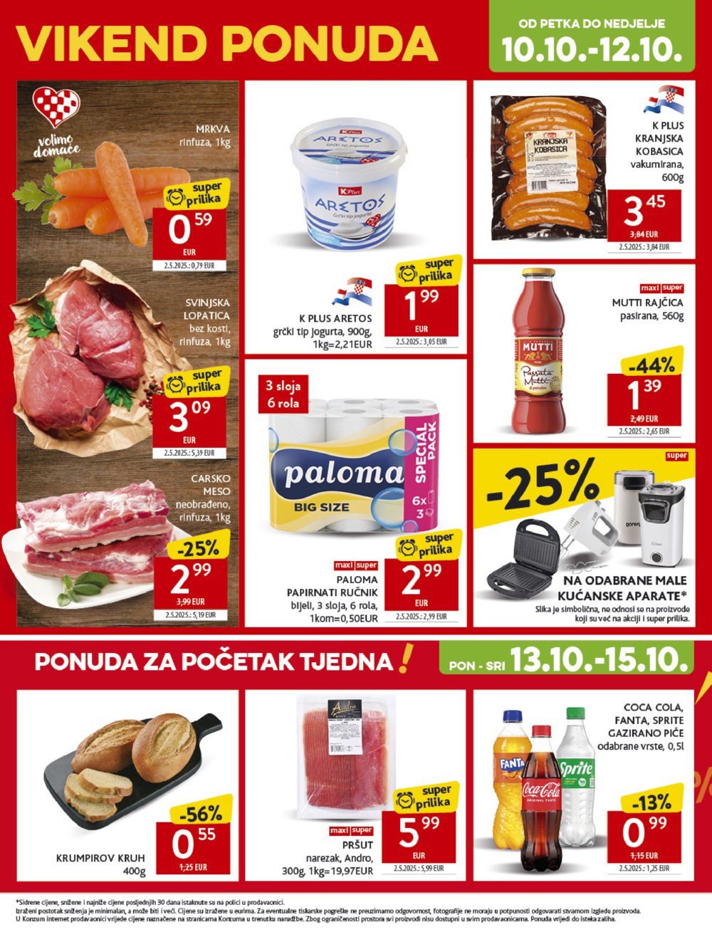 Konzum katalog Akcija 08.10. - 14.10.2025.
