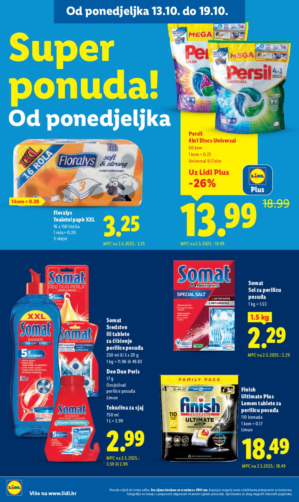 Lidl katalog Super ponuda od ponedjeljka 13.10. - 19.10.2025.