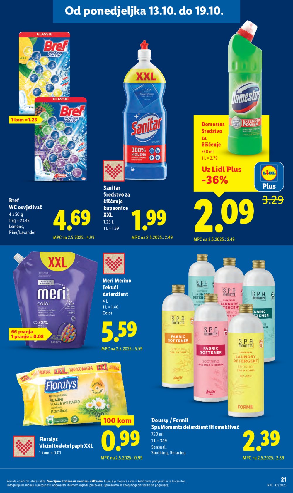 Lidl katalog Super ponuda od ponedjeljka 13.10. - 19.10.2025.