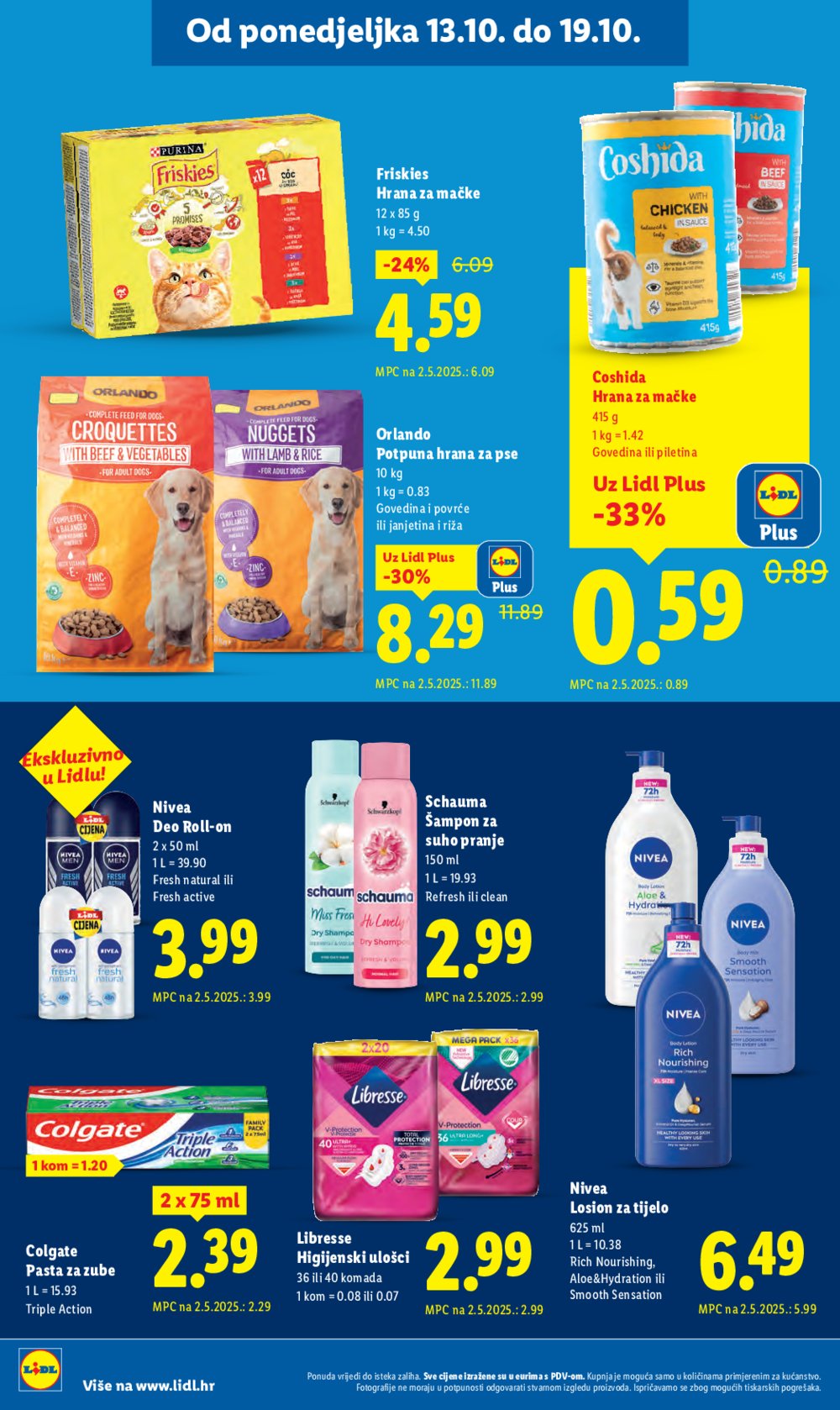 Lidl katalog Super ponuda od ponedjeljka 13.10. - 19.10.2025.
