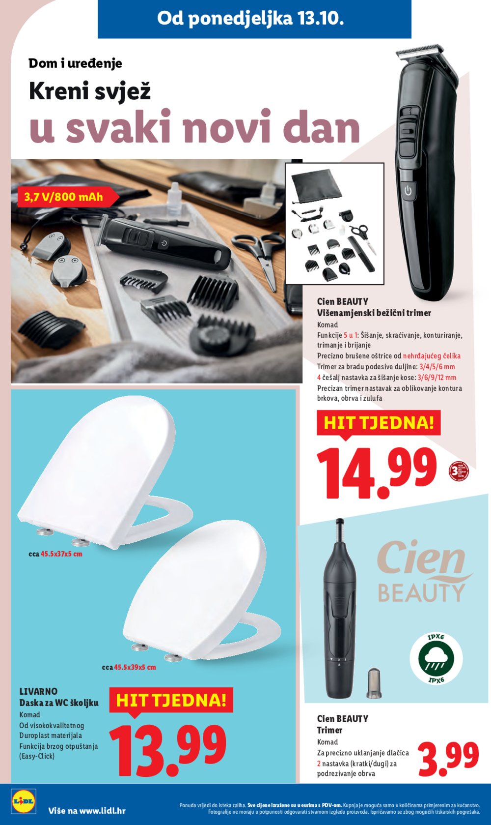 Lidl katalog Super ponuda od ponedjeljka 13.10. - 19.10.2025.