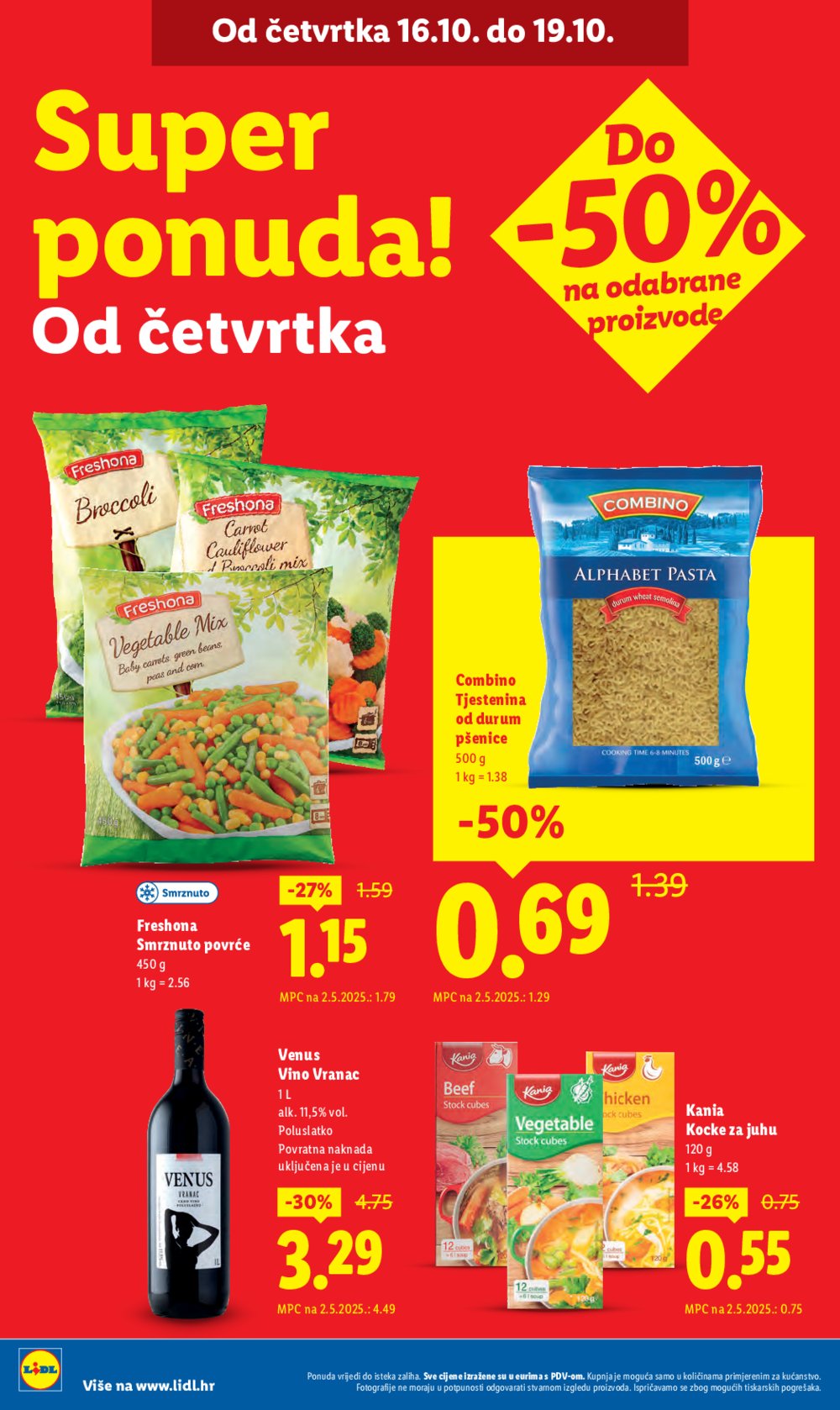 Lidl katalog Super ponuda od ponedjeljka 13.10. - 19.10.2025.