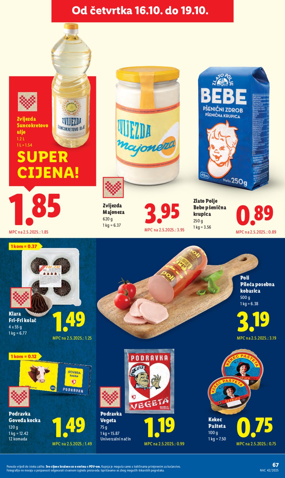 Lidl katalog Super ponuda od ponedjeljka 13.10. - 19.10.2025.