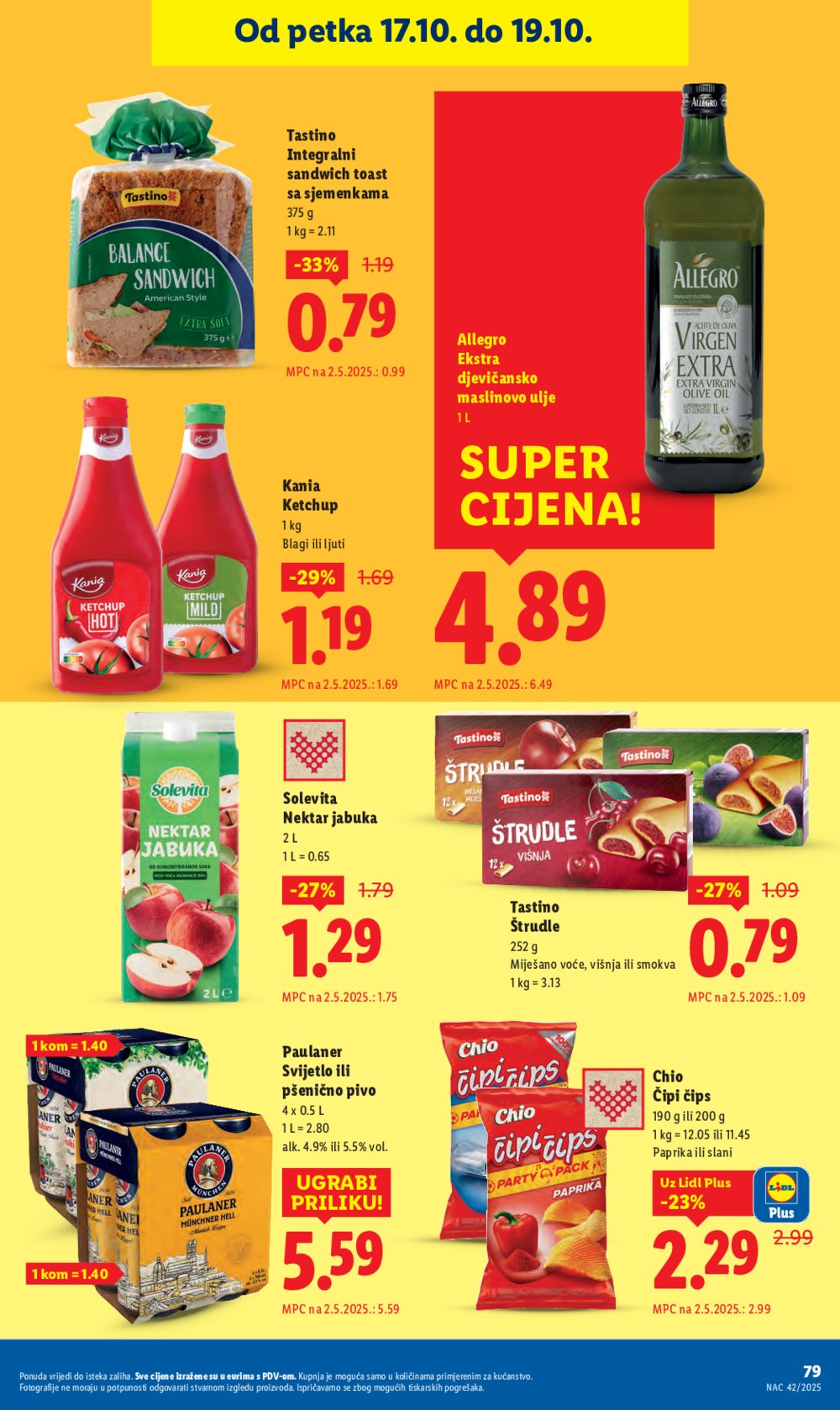 Lidl katalog Super ponuda od ponedjeljka 13.10. - 19.10.2025.