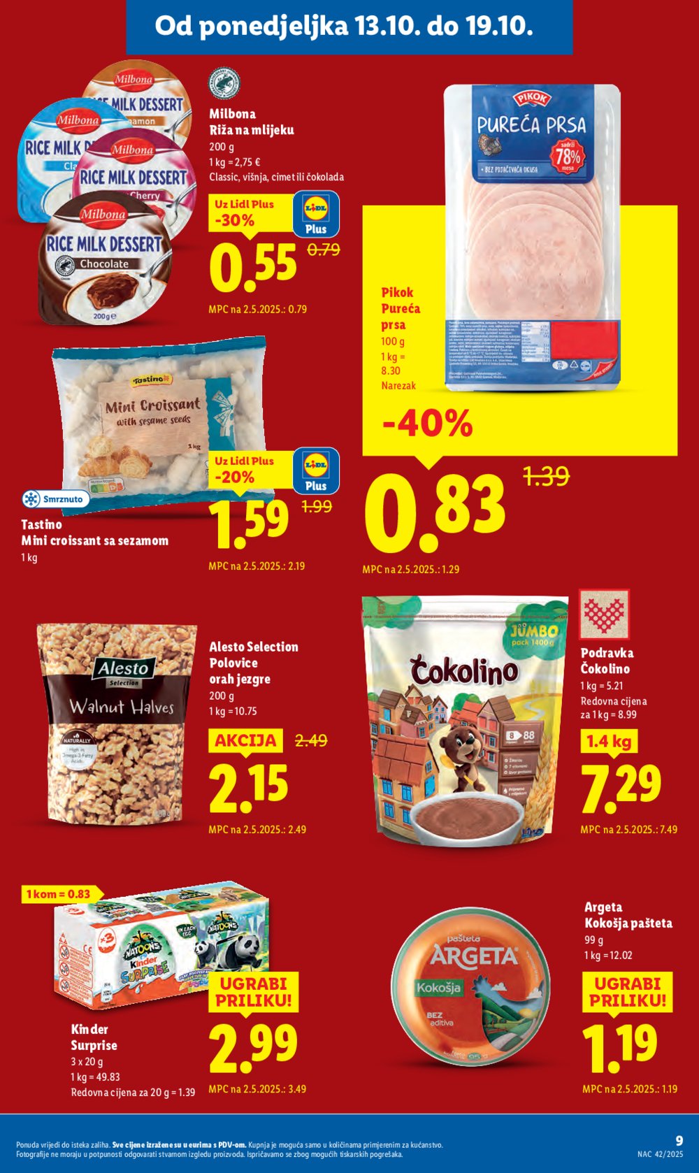 Lidl katalog Super ponuda od ponedjeljka 13.10. - 19.10.2025.