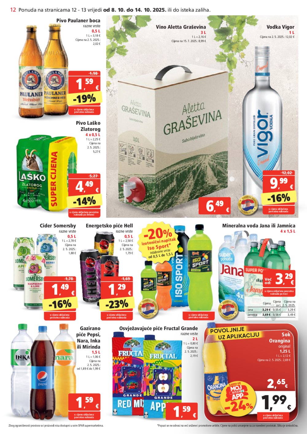 Spar katalog Akcija 08.10. - 14.10.2025.