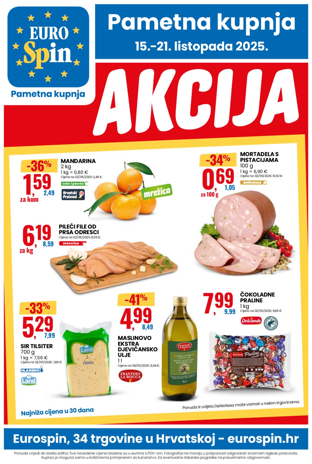 Eurospin katalog Pametna kupnja 15.10. - 21.10.2025.