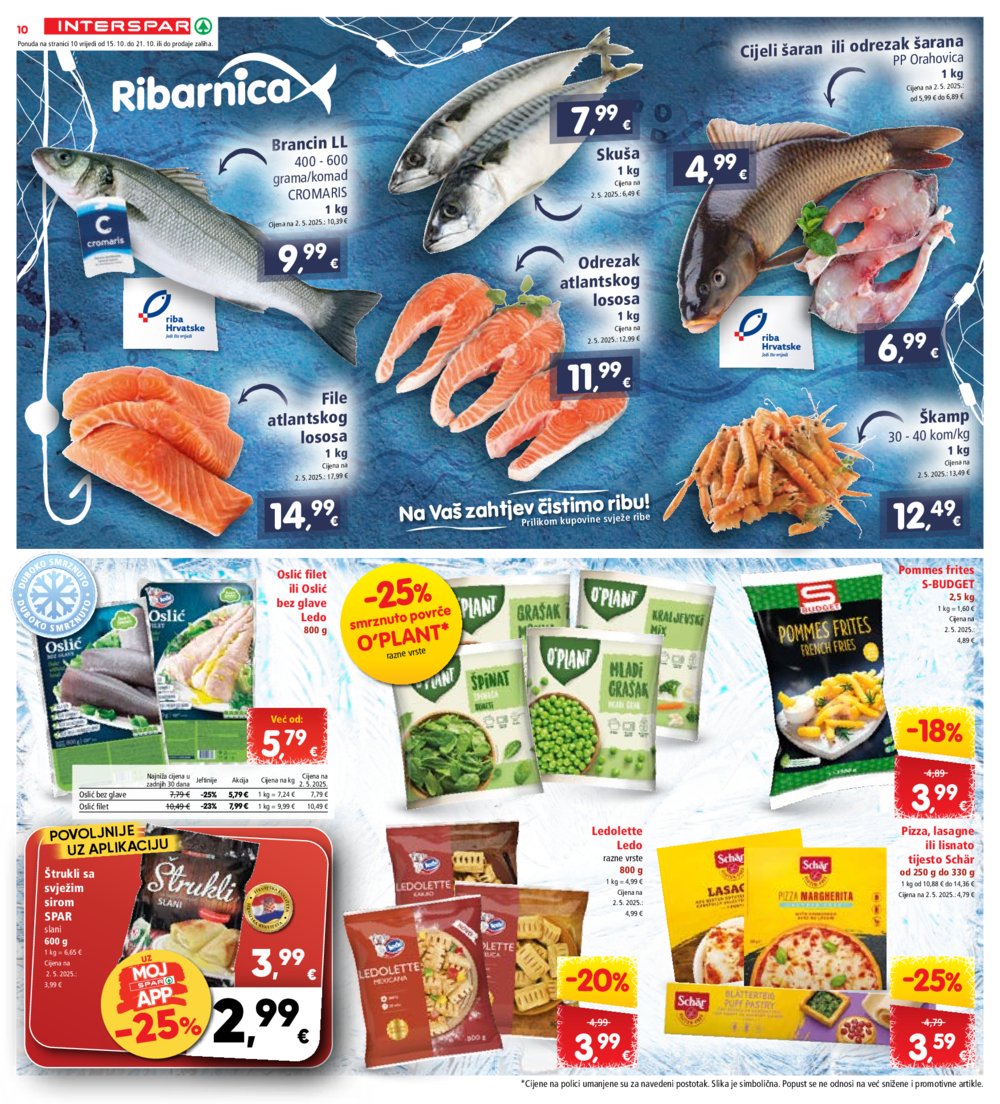 INTERSPAR katalog Akcija 15.10. - 21.10.2025.