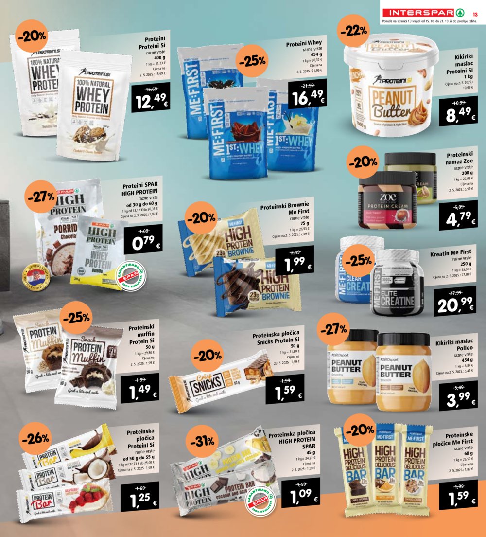 INTERSPAR katalog Akcija 15.10. - 21.10.2025.