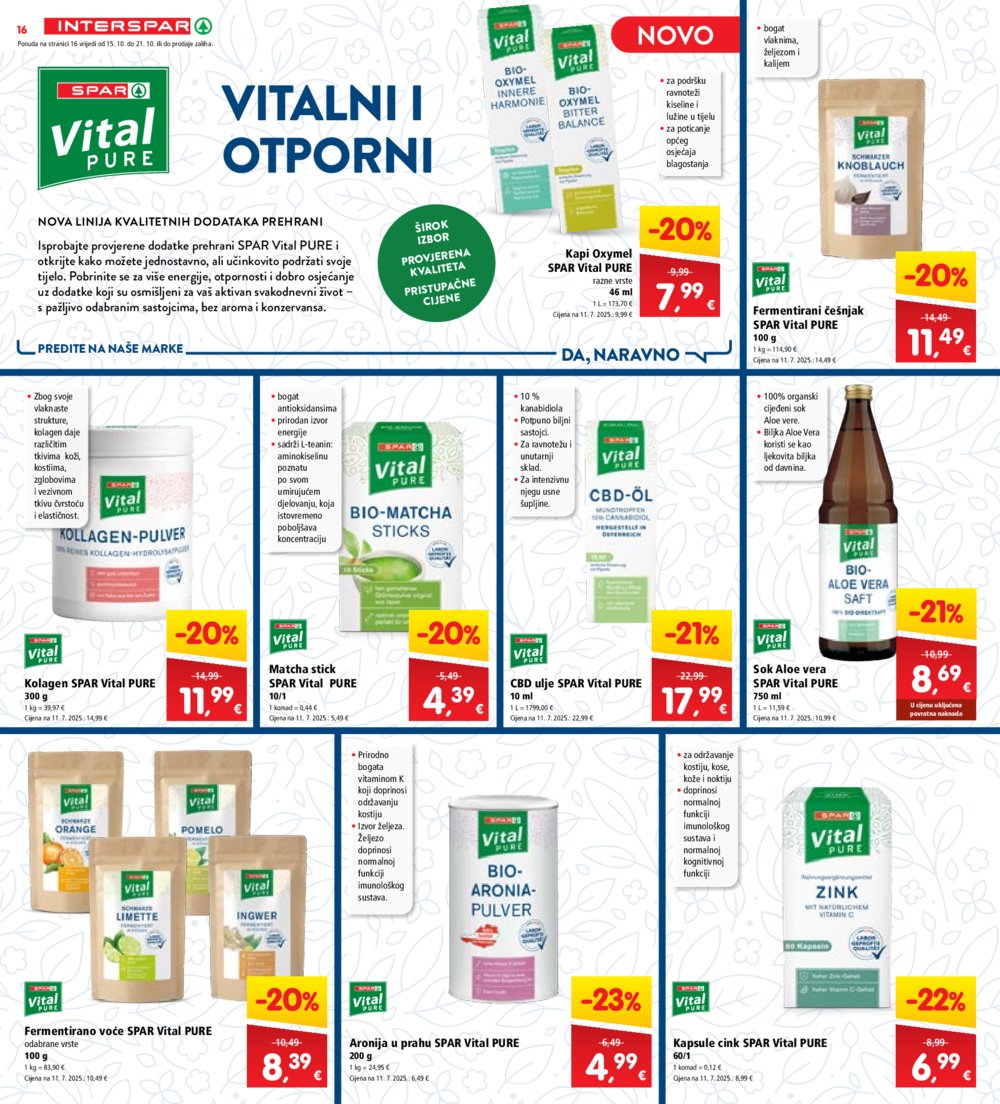 INTERSPAR katalog Akcija 15.10. - 21.10.2025.