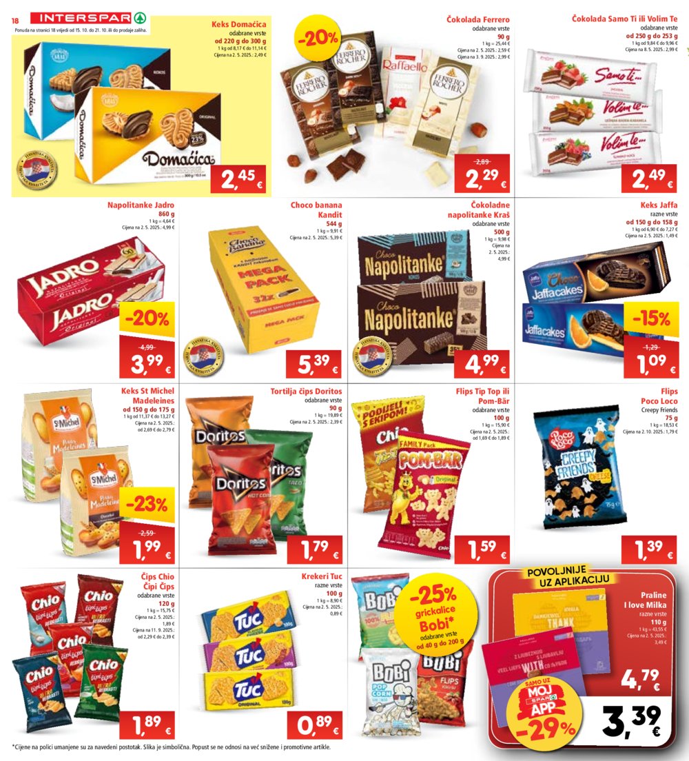INTERSPAR katalog Akcija 15.10. - 21.10.2025.