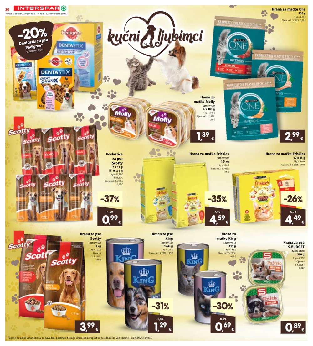 INTERSPAR katalog Akcija 15.10. - 21.10.2025.