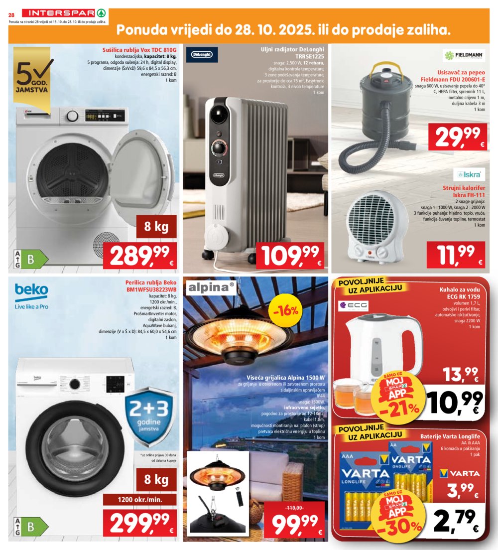 INTERSPAR katalog Akcija 15.10. - 21.10.2025.