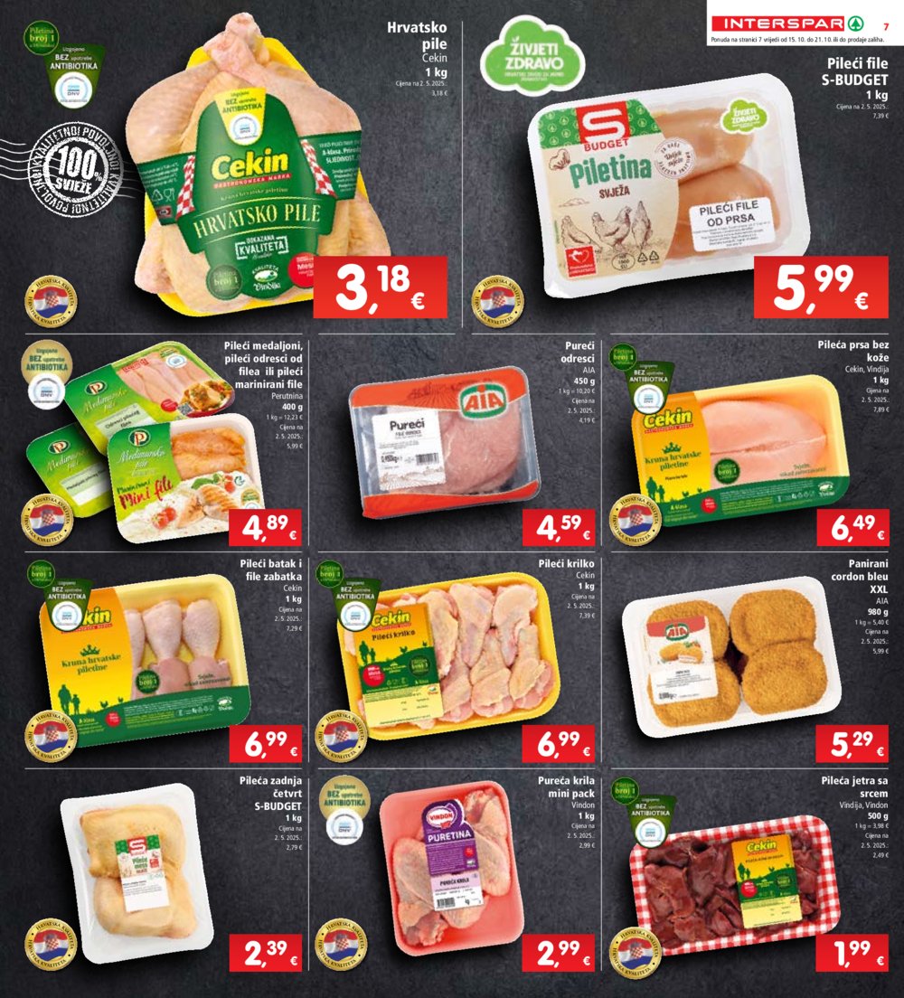 INTERSPAR katalog Akcija 15.10. - 21.10.2025.
