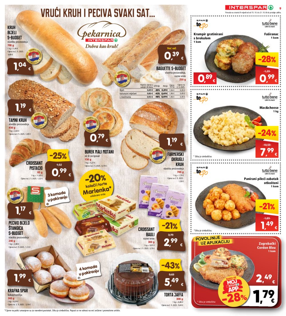 INTERSPAR katalog Akcija 15.10. - 21.10.2025.