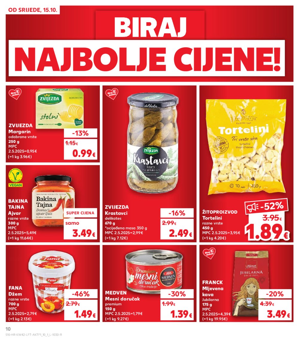 Kaufland katalog Akcija 15.10. - 21.10.2025. Ka, Ri, Si
