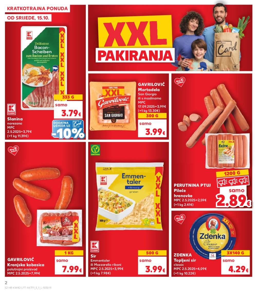 Kaufland katalog Akcija 15.10. - 21.10.2025. Odabrane poslovnice