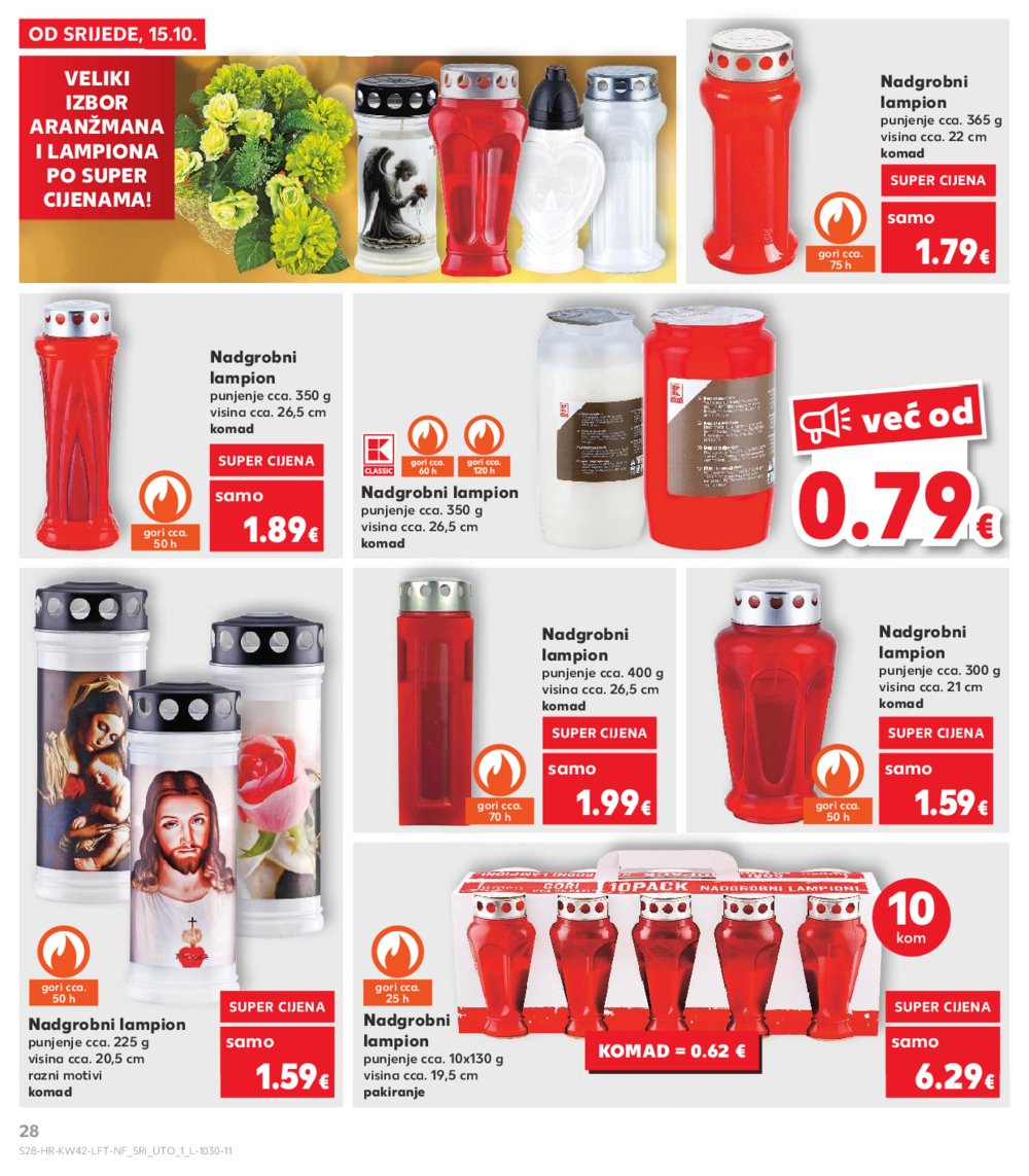 Kaufland katalog Akcija 15.10. - 21.10.2025. Odabrane poslovnice