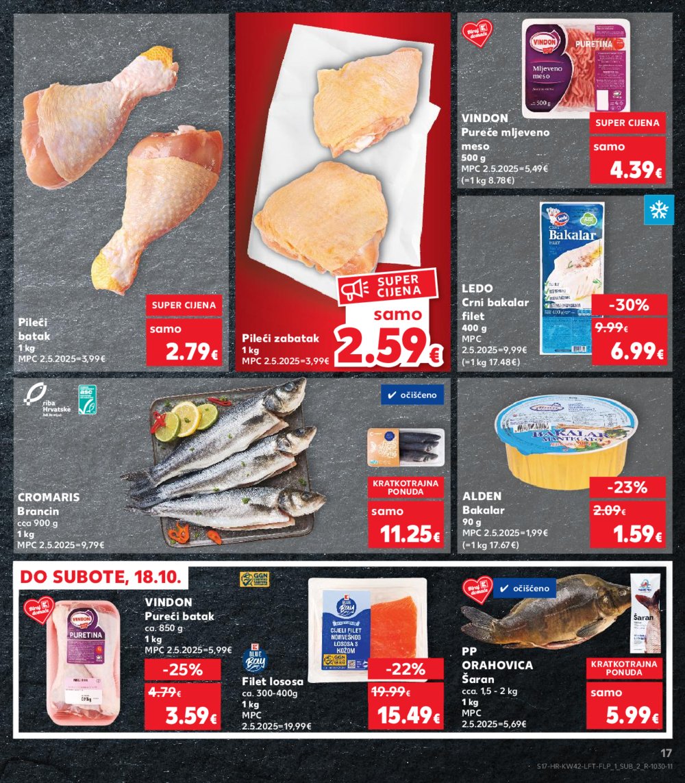 Kaufland katalog Akcija 15.10. - 21.10.2025. VG, Po, Ro, Vo, Vu, DS, Ma, Iv