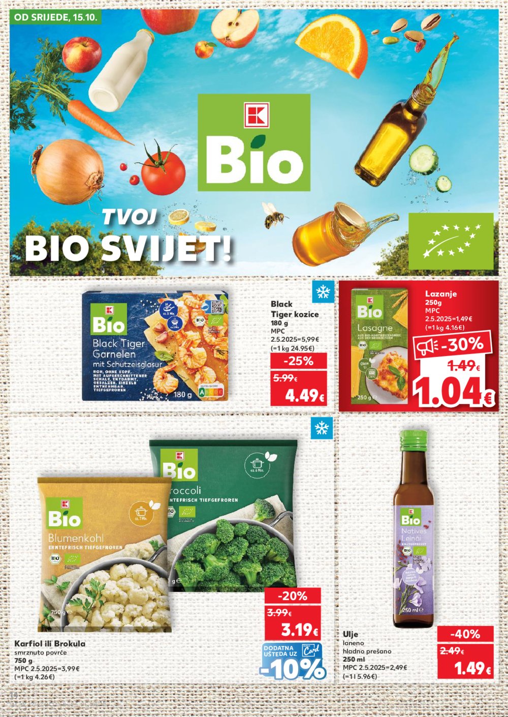 Kaufland katalog Robne marke 15.10. - 21.10.2025. Odabrane poslovnice