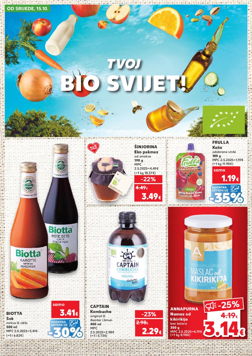 Kaufland katalog Robne marke 15.10. - 21.10.2025. Odabrane poslovnice
