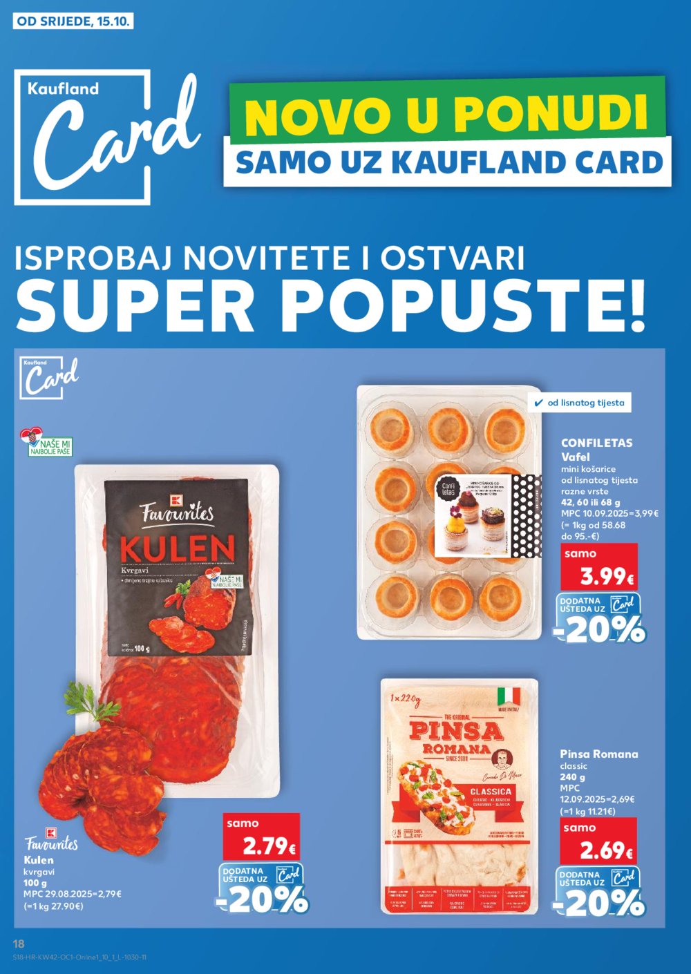 Kaufland katalog Robne marke 15.10. - 21.10.2025. Odabrane poslovnice