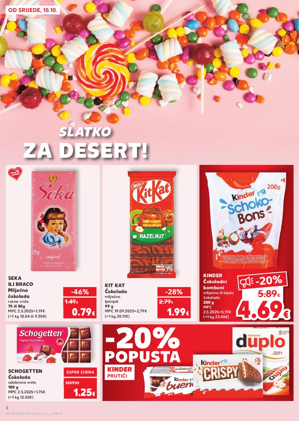 Kaufland katalog Robne marke 15.10. - 21.10.2025. Odabrane poslovnice