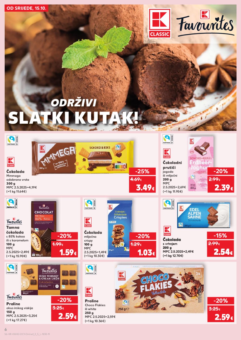 Kaufland katalog Robne marke 15.10. - 21.10.2025. Odabrane poslovnice