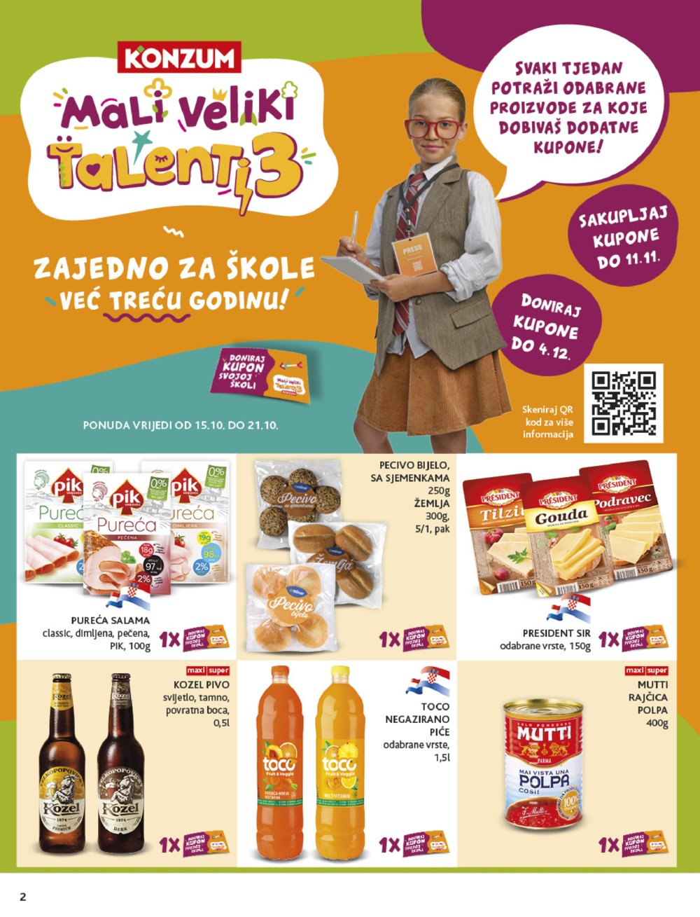 Konzum katalog Akcija 15.10. - 21.10.2025.