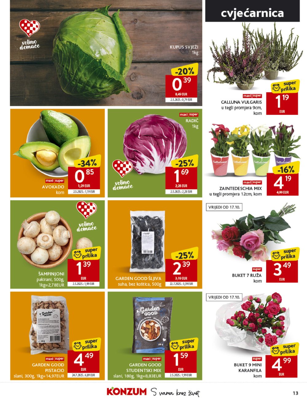 Konzum katalog Akcija 15.10. - 21.10.2025.