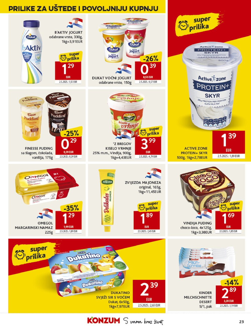 Konzum katalog Akcija 15.10. - 21.10.2025.