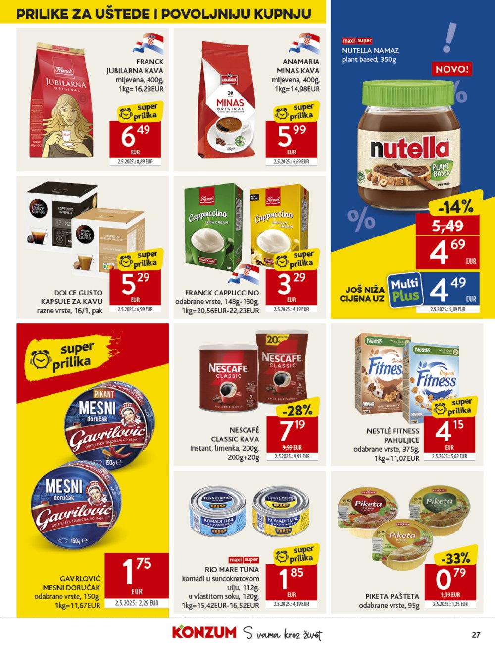 Konzum katalog Akcija 15.10. - 21.10.2025.