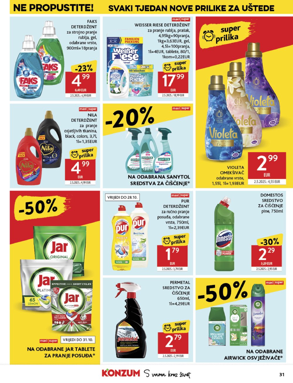 Konzum katalog Akcija 15.10. - 21.10.2025.