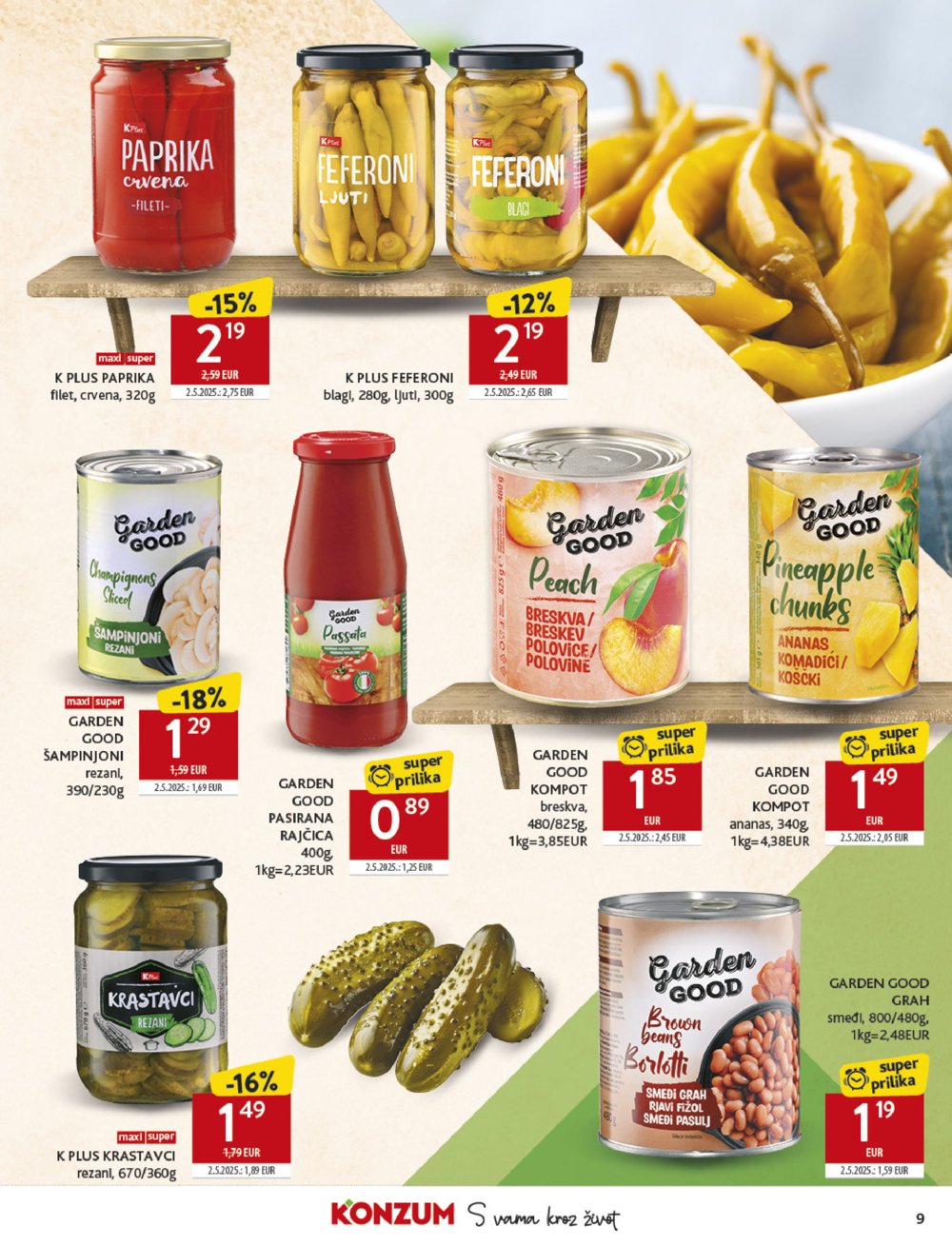 Konzum katalog Akcija 15.10. - 21.10.2025.