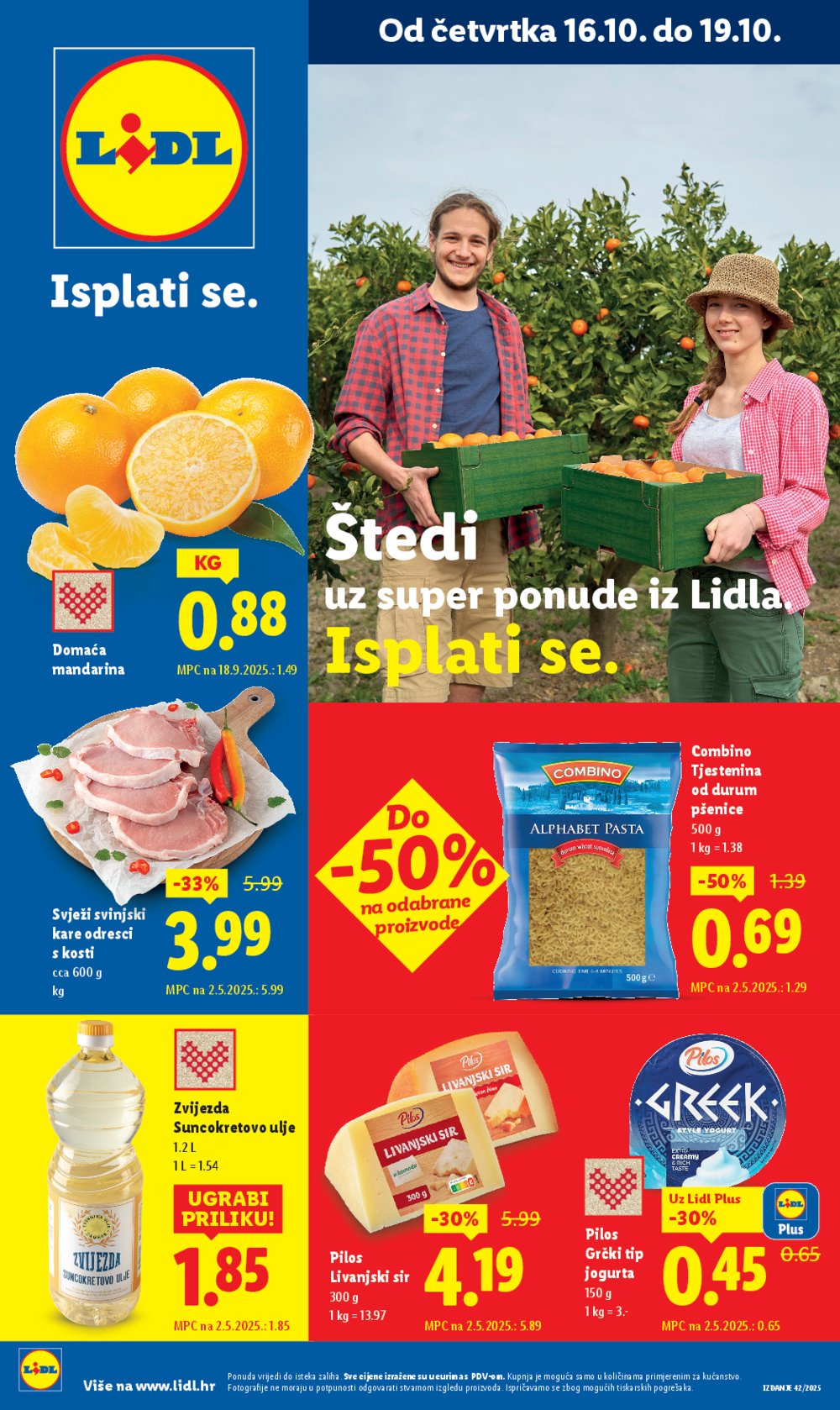 Lidl katalog Super ponuda od četvrtka 16.10. - 19.10.2025.