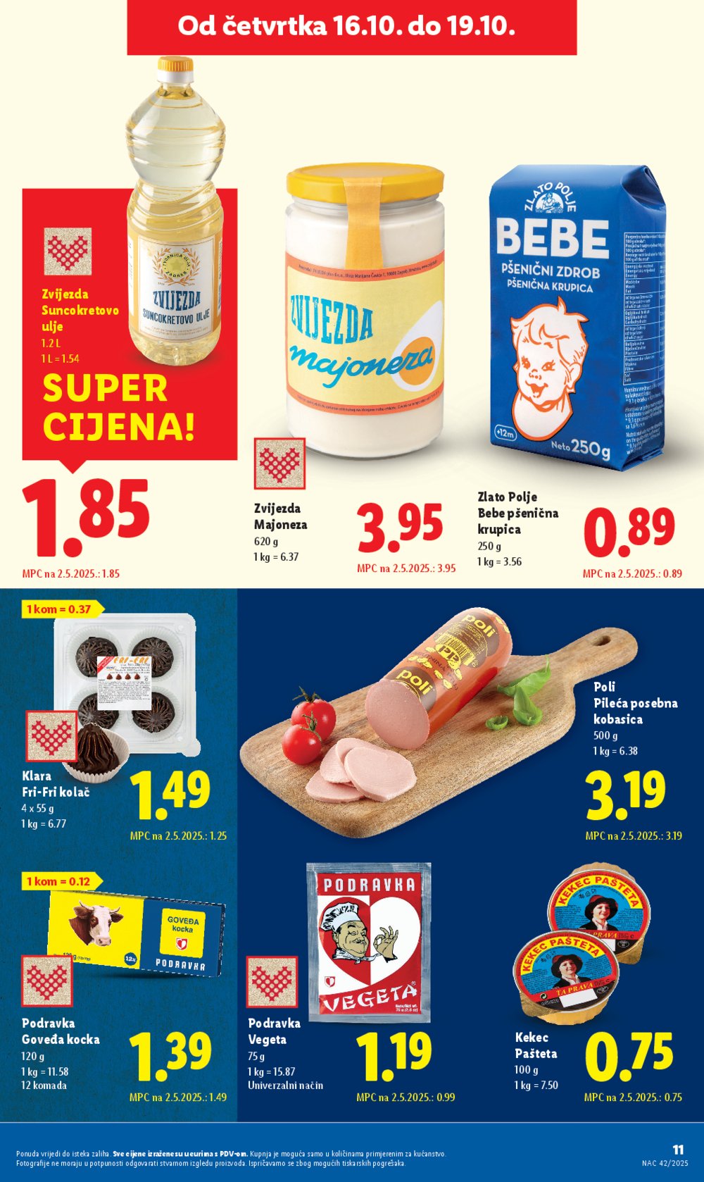Lidl katalog Super ponuda od četvrtka 16.10. - 19.10.2025.