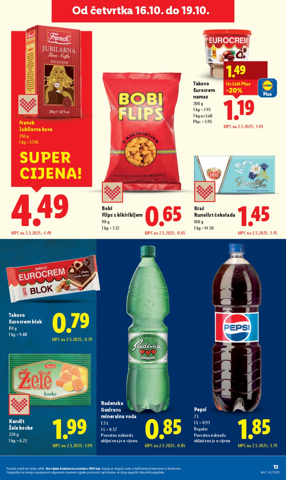 Lidl katalog Super ponuda od četvrtka 16.10. - 19.10.2025.