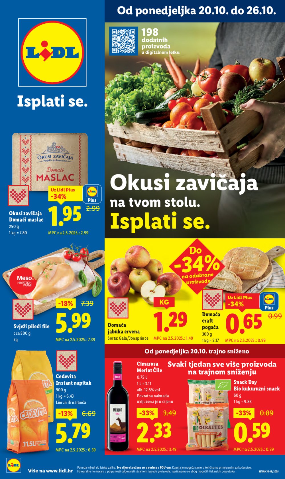 Lidl katalog Super ponuda od ponedjeljka 20.10.-26.10.2025.